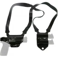 Galco Miami Ii Shoulder System - Rh Leather Sig P320f 9/40 Blk