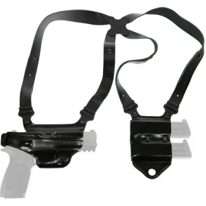 Galco Miami Ii Shoulder System - Rh Leather Sig P320f 9/40 Blk