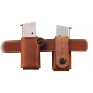 Galco Single Mag Pouch Leather - 9/40 Double Stack Metal Mag Tan