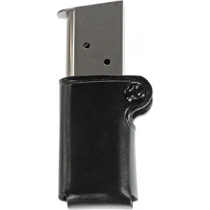 Galco Single Mag Pouch Leather - 9/40 Double Stack Poly Mag Blk