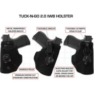 Galco Tuck-n-go Itp Holster - Ambidextrous Lther Taurus Mil Pro Blk