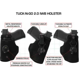 Galco Tuck-n-go Itp Holster - Ambidextrous Lther Taurus Mil Pro Blk