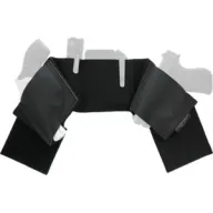 Galco Underwrap Blk Belly Band - 2 Leather Holsters Small 30-34