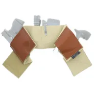 Galco Underwrap Kak Belly Band - 2 Leather Holsters Med 36-40