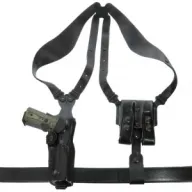 Galco Vertical Shoulder System - 4.0 Ambidextrous Leather Sig P320c Blk