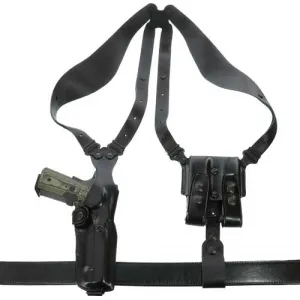 Galco Vertical Shoulder System - 4.0 Ambidextrous Leather Sig P320c Blk