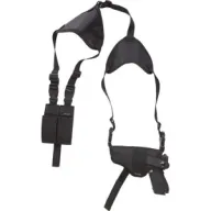 Bulldog Deluxe Hztl-shoulder - Hlstr Ambidextrous Sub Compt 2-3." Blk