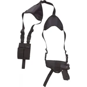 Bulldog Deluxe Hztl-shoulder - Holster Rh/lh 4-4.5" Bbl's Blk