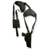 Bulldog Deluxe Vert-shoulder - Holster Rh/lh 3.5-5" Bbl Black