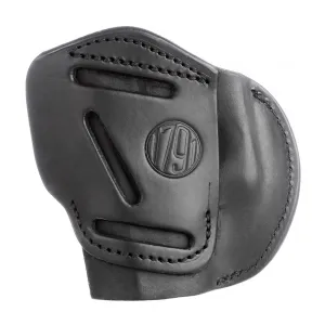 1791 GUNLEATHER 4-Way Leather Size 3 RH Stealth Black Belt Holster (4WH-3-SBL-R)