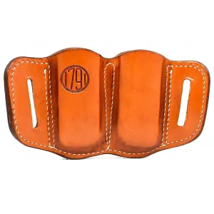 1791 GUNLEATHER MAG 2.1 Double Mag Single Stack Classic Brown Holster (MAG-2.1-CBR-A)
