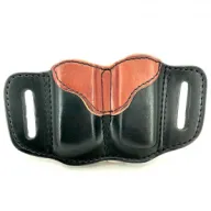 1791 GUNLEATHER MAG 2.1 Double Mag Single Stack Black on Brown Holster (MAG-2.1-BLB-A)