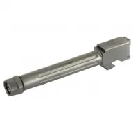 Agency Arms Mid Line Barrel, 9MM, Black Nitride Finish, Threaded And Fluted, Fits Glock 17 MLG17T/FDLC