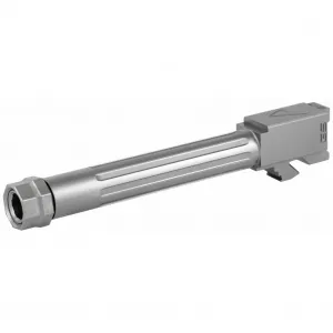 Agency Arms Mid Line Barrel, 9MM, Stainless Finish, Threaded And Fluted, Fits Glock 17 Gen 5 MLG17G5T-FSS