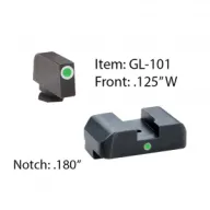 AMERIGLO For Glock Tritium I-Dot 2 Dot Green with White Outline Sight (GL-101)