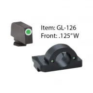 AMERIGLO For Glock Ghost Ring Green with White Outline Front and Green Rear Sights (GL-126)