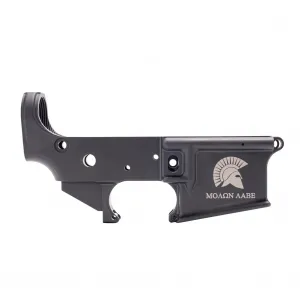 ANDERSON AM-15 Stripped Spartan Molon Labe Logo Lower Receiver (D2-K067-A005-0P)
