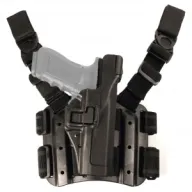 BLACKHAWK Serpa Level 3 RH Black Tactical Holster For Glock 17/19 (430600BK-R)