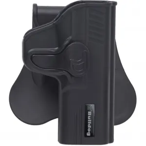 Bulldog Cases Rapid Release Polymer Holster, Fits Smith & Wesson M&P, Right Hand, Polymer, Black RR-SWMP
