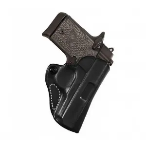 DESANTIS 019 Mini Scabbard Right Hand Black SR22/P22 Leather Belt Holster (019BAI3Z0)