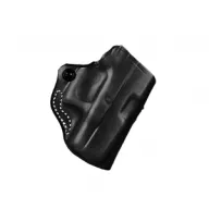 DESANTIS GUNHIDE 019 Mini Scabbard RH Black Leather Belt Holster (019BAE8Z0)