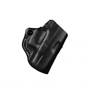 DESANTIS GUNHIDE 019 Mini Scabbard RH Black Leather Belt Holster (019BAE8Z0)