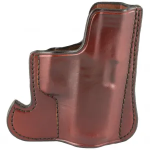 Don Hume 001 Front Pocket Holster, Fits Glock 43/43X, Ambidextrous, Brown Leather J100306R