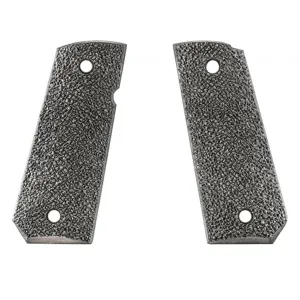 ERGO 1911 XTRO Officer's Model Tapered Bottom Hard Rubber Black Grip (4520-BK)