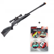 GAMO Whisper Fusion Mach 1 .177 Cal Air Rifle with Combo Pack Assorted Pellets (6110063254+632092954-BUNDLE)