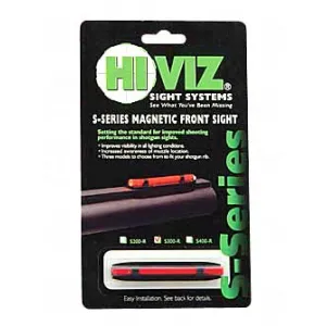 HIVIZ S-Series Front .218in-.328in Red Magnetic Rib Shotgun Sight (S300-R)