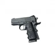 HOGUE Colt Officer Black Rubber Grip with Finger Grooves (43000)