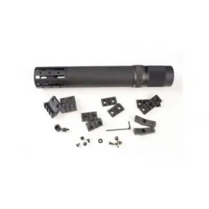 HOGUE AR-15/M-16 Rifle Length Free Float Forend with OverMolded Gripping Area Accessory Attachments (15074)