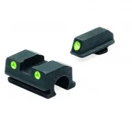 MEPROLIGHT Tru-Dot Walther P99,PPQ Tritium Fiber Optic Green,Green Front & Rear Iron Sight (ML18801)