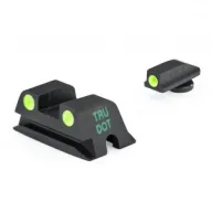 MEPROLIGHT Tru-Dot Walther PPS Tritium Fiber Optic Green,Green Front & Rear Iron Sight (ML18802)