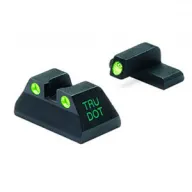 MEPROLIGHT Tru-Dot H&K USP Compact Tritium Fiber Optic Green,Green Front & Rear Iron Sight (ML11517)