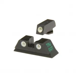 MAKO/MEPROLIGHT Green/Orange Night Sight Set For Glock 9/357 Sig/40/45 GAP (ML10224SUP O)
