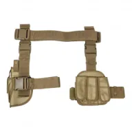 NCSTAR Drop Leg Magazine Holder Pouch And Tan Gun Holster (CV2908T)