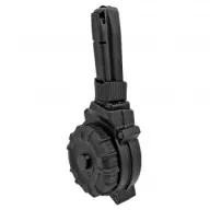 ProMag Magazine, 9MM, 50 Round Drum, Fits SCCY CPX-2, Polymer, Black DRM-A53