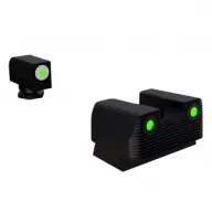 RIVAL ARMS Tritium Green Rear/Green with White Outline Front Night Sights for Glock 42/43 (RA2B231G)