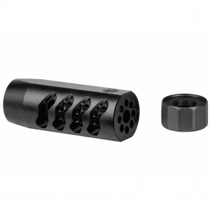 SEEKINS PRECISION AR-15 ATC 5.56 1/2x28 Melonited Black Muzzle Brake (0011510039)