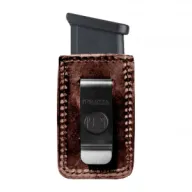 TAGUA GUN LEATHER Texas Clip On Single Ruger SR9/Most 9mm Brown Magazine Carrier (TX-CO-MC5-017)