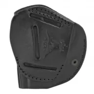 TAGUA GUN LEATHER Texas-4 Victory RH Black Holster for S&W Bodyguard 38/J-Frame, Ruger LCR, Similar Revolvers (TX-IPH4-020)