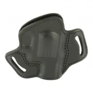 TAGUA GUN LEATHER Open Top Ambi Black Belt Holster for S&W J-Frame (BH3-710)
