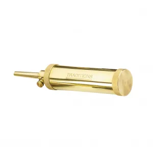 TRADITIONS Deluxe Black Powder Solid Brass Flask (A1201)
