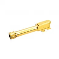 TRUE PRECISION Fluted Threaded Gold TiN Barrel for Glock 43 (TP-G43B-XTG)