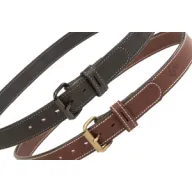 VIKING TACTICS Blackout 12/13 oz Flat Black Roller Buckle Stitched Black Belt (VTAC-717-par)