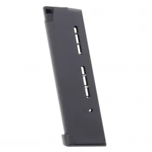 WILSON COMBAT 8rd Black Magazine with Lo-Profile Steel Base Pad for 1911 Elite Tactical Full-Size 45 ACP (500BC)