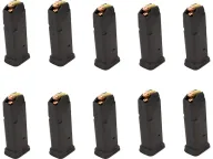 Magpul PMAG 15 GL9 Magazine Glock 19 Gen 1, 2, 3, 4 9mm Luger 15-Round Polymer Black Pack of 10