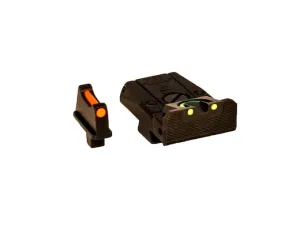 Williams Fire Sight Set Colt Series 80 Fiber Optic Red Front, Green Rear