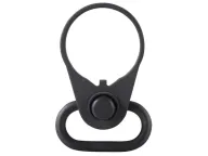 GG&G Quick Detach Sling Attachment Receiver End Plate with Enhanced Heavy Duty Push Button Sling Swivel Ambidextrous AR-15, LR-308 Carbine Steel Matte